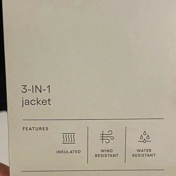 All in motion jacket boys black 2 in 1‎ zip up hooded XS NWT $60 - Picture 15 of 15